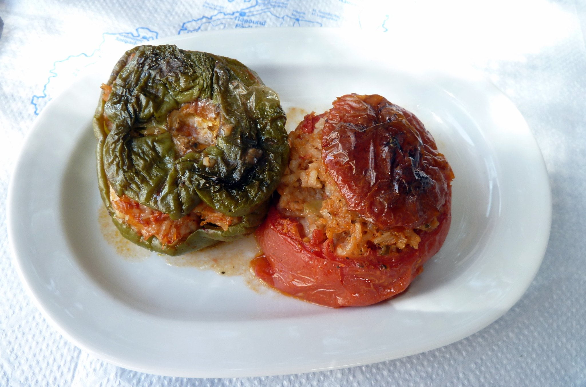 Gemista - stuffed vegetables - Food in Paros - greece insiders blog