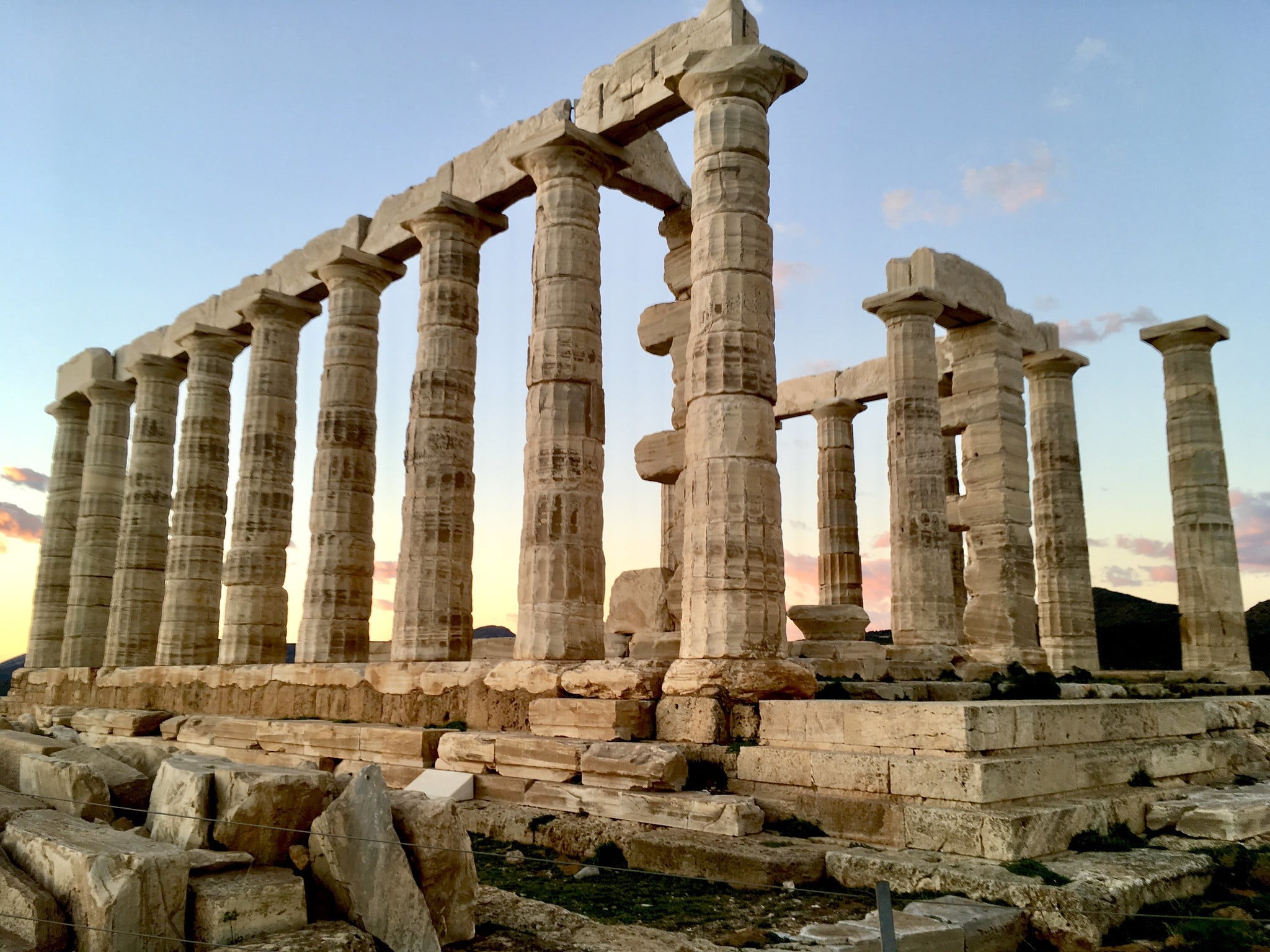 Temple of Poseidon in Cape Sounio