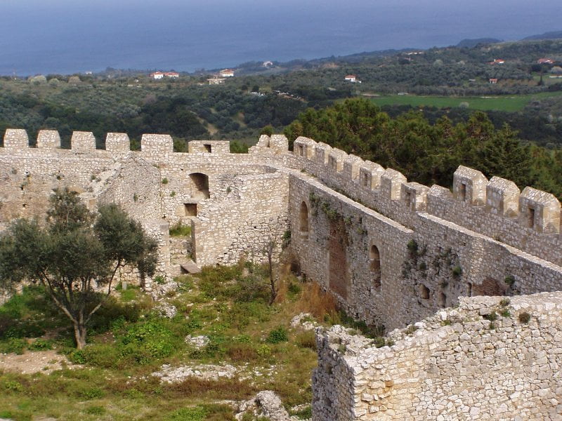 Chlemoutsi castle in the peloponnese