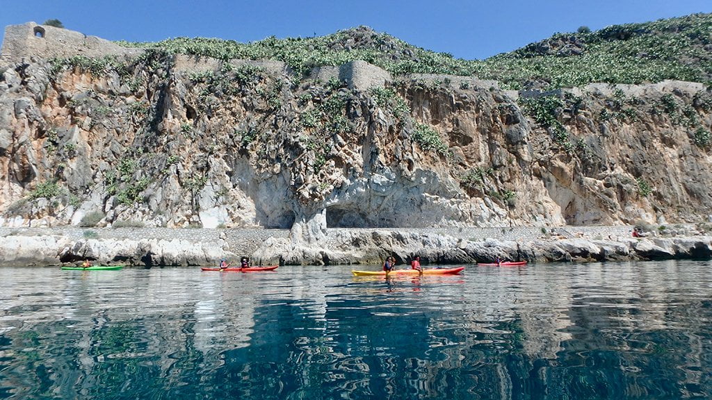 Kayaking at Argolis bay