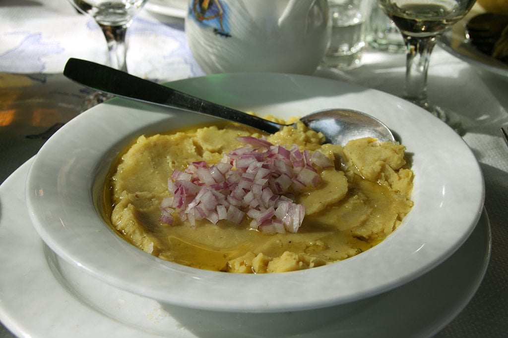 Fava or split peas of Santorini
