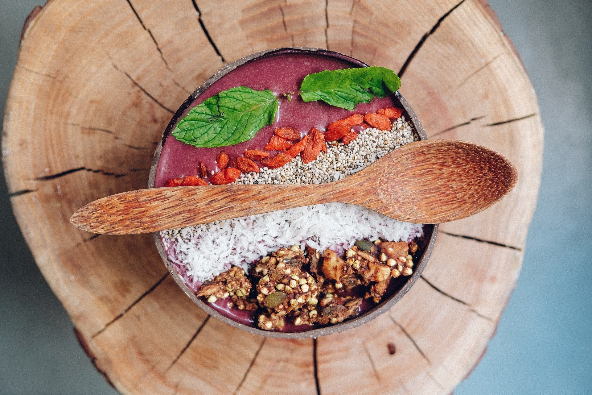 superfoods in a bowl from around the world