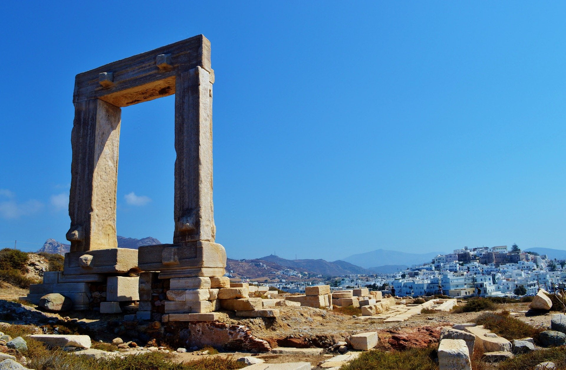 portara of naxos, greece