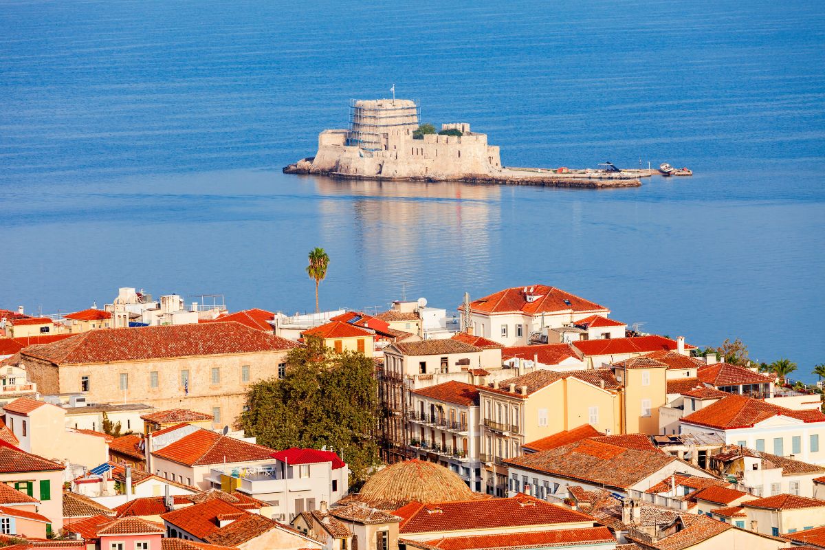 bourtzi castle, Palamidi fortress nafplio Greece