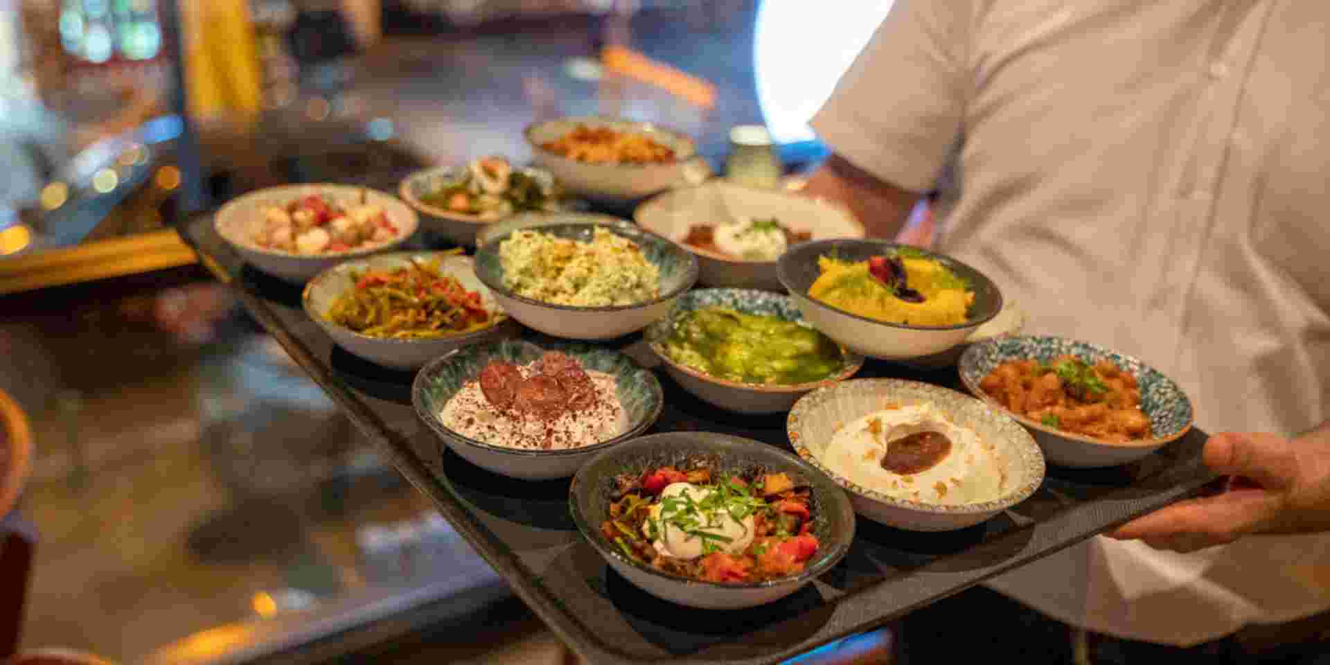various raki appetizers, ready to eat Athens food_feature