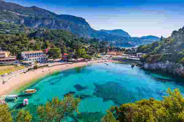 Palaiokastritsa beach Corfu