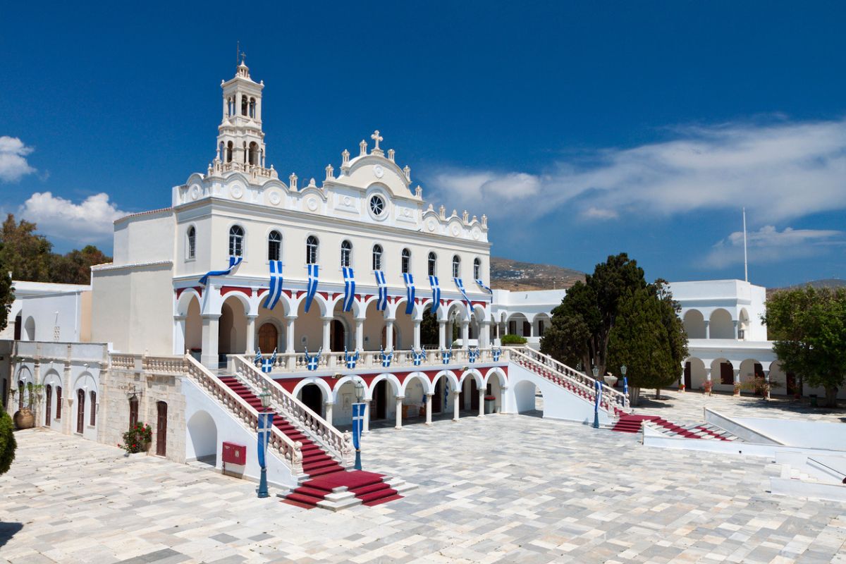 Church of Panagia Evangelistria at Tinos island in Greece