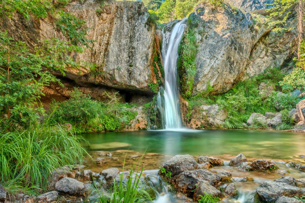 Waterfalls in Orlias gorge Olympus