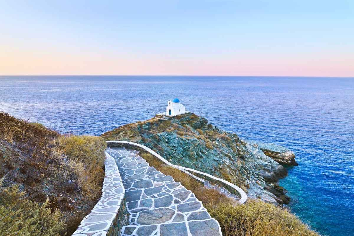 the church of the Seven Martyrs Sifnos island Cyclades Greece