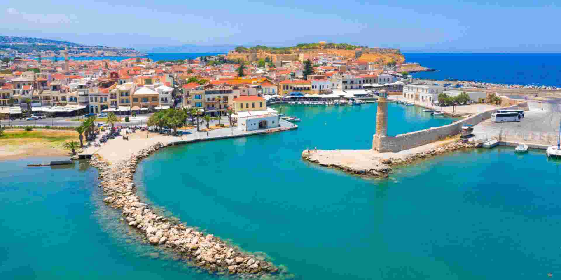 Old Venetian harbor of Rethimno, Crete, Greece Rethymno_feature