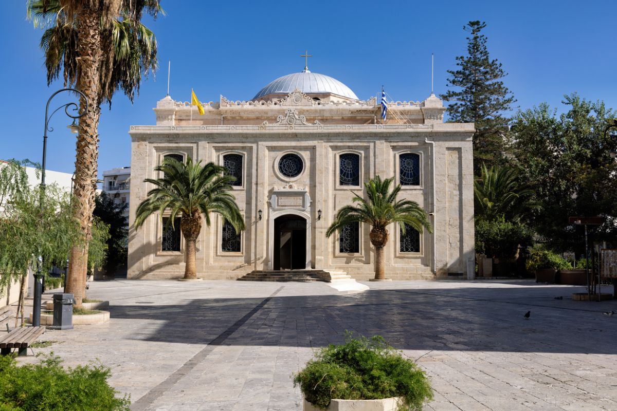 Orthodox Church in Heraklion on Crete in Greece
