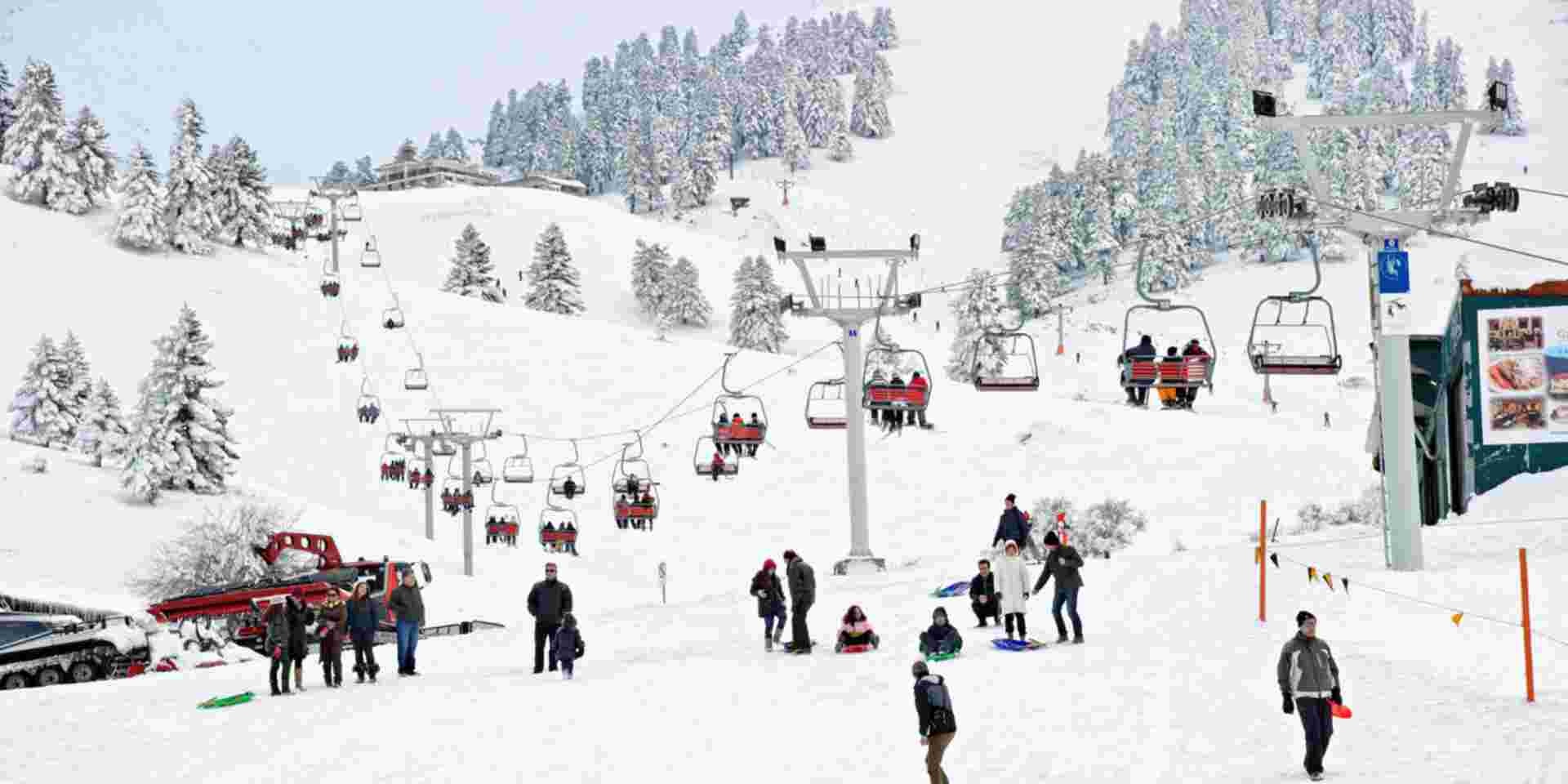 The Kalavrita Ski Center on mount Helmos in Peloponnese, Greece Skiing in greece_feature