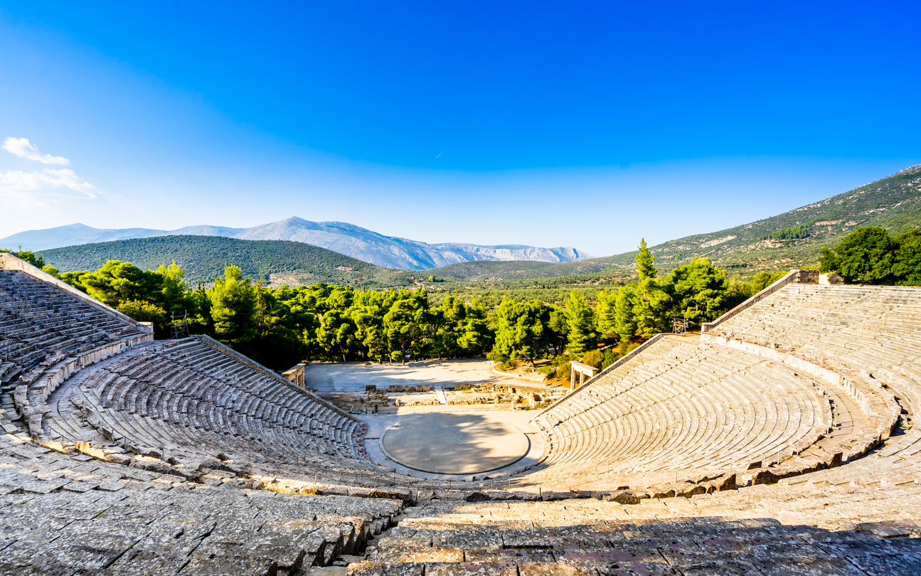 'The Echoes': Panorama of Epidaurus theater, Greece. High quality photo