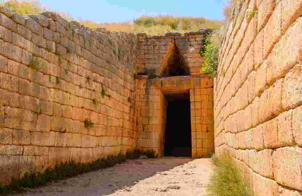 Treasury of Atreus, Mycenae archaeological site in Greece. Bronze Age. UNESCO World Heritage Site