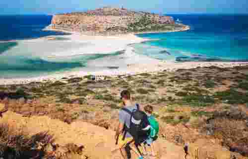 Balos_crete with kids