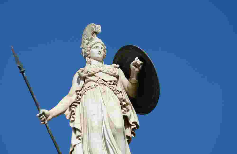 Athena Statue in city of Athens