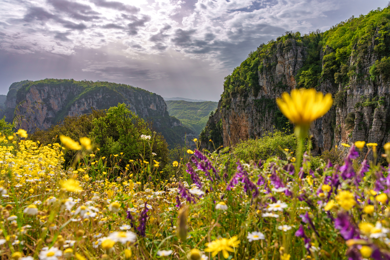 Vikos Gorge in Pindus Mountains, Greece