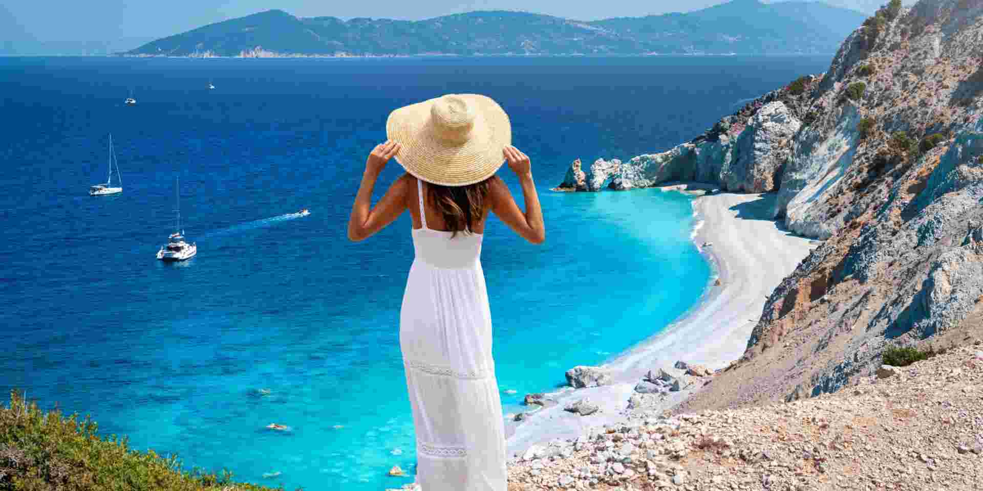 lararia beach skiathos_greece in august_feature