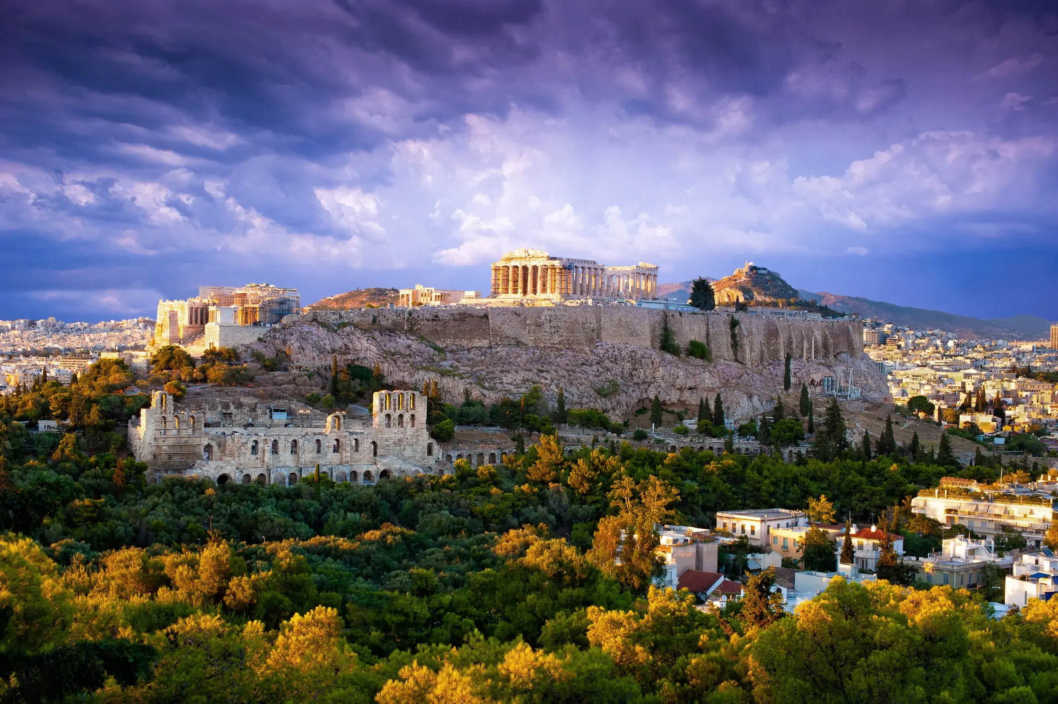 athens greece in the fall