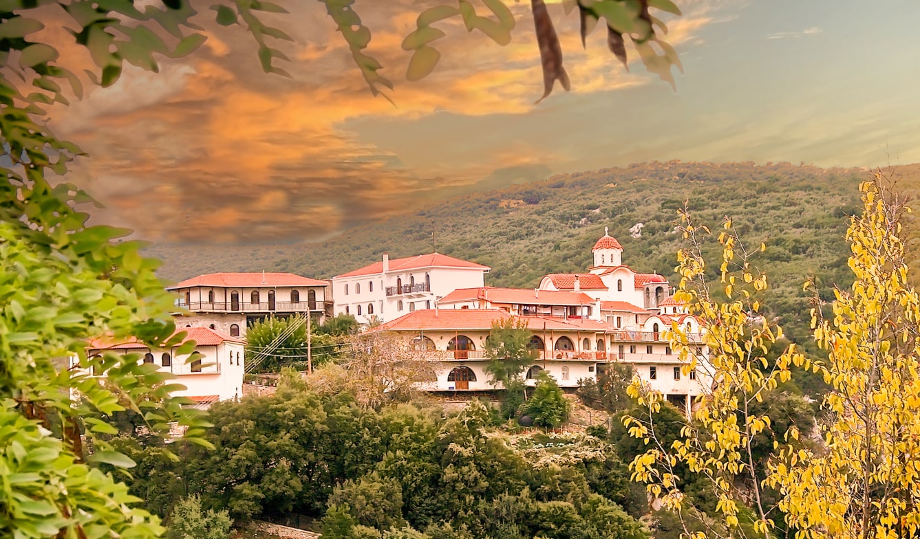 Vitina village. Arcadia, Kernitsa, Greece