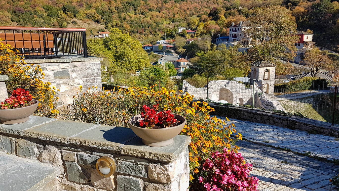 Aspraggeloi village in prefecture of Ioannina greece