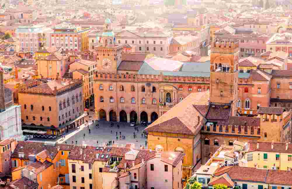 Bologna cityscape view