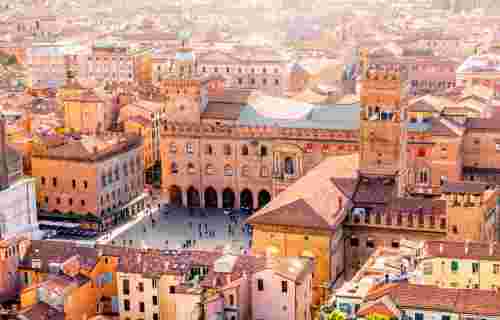 Bologna cityscape view