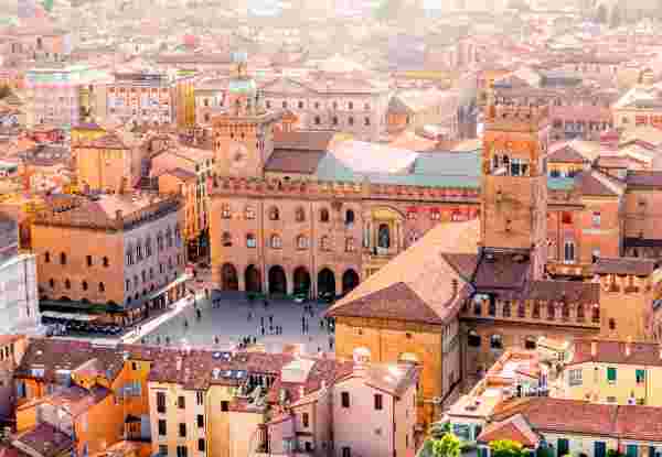 Bologna cityscape view