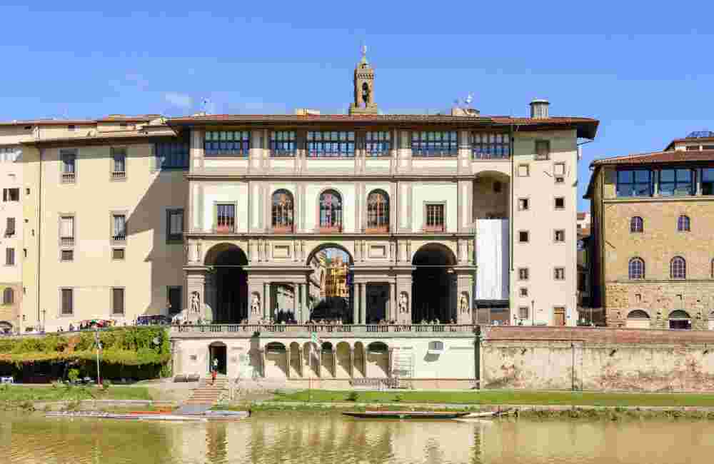 Famous Uffizi gallery in Florence, Italy