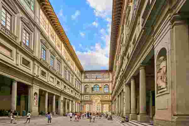 Uffizi Gallery in Florence.