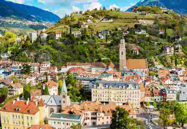 Merano Town in Italy