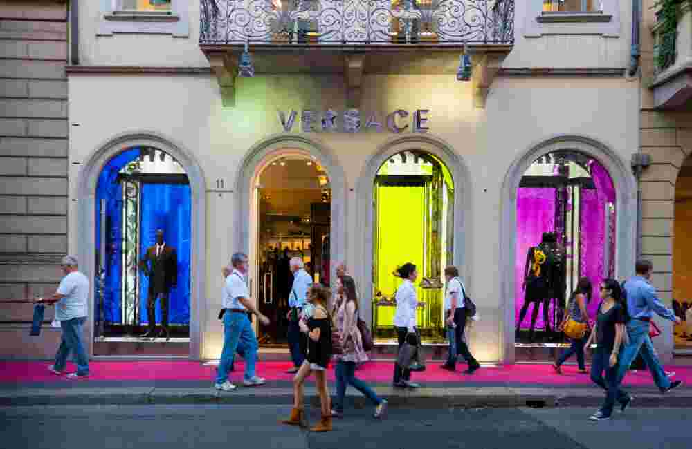 Versace Store Via Montenapoleone Milan Italy
