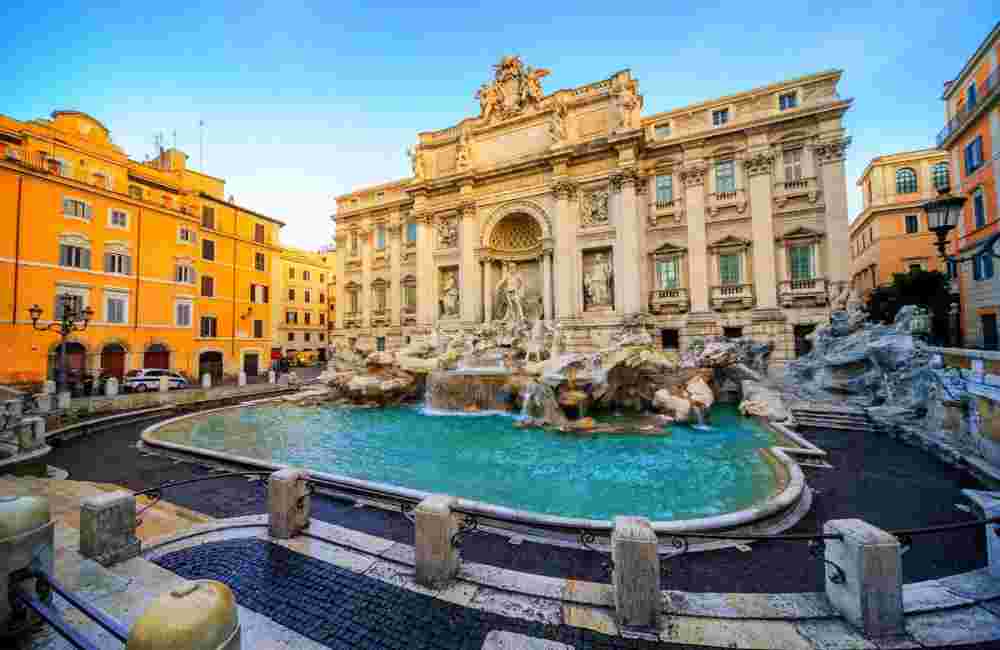 Trevi fountain in rome