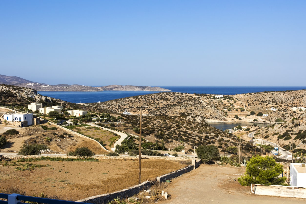 Schinoussa island, panoramic view