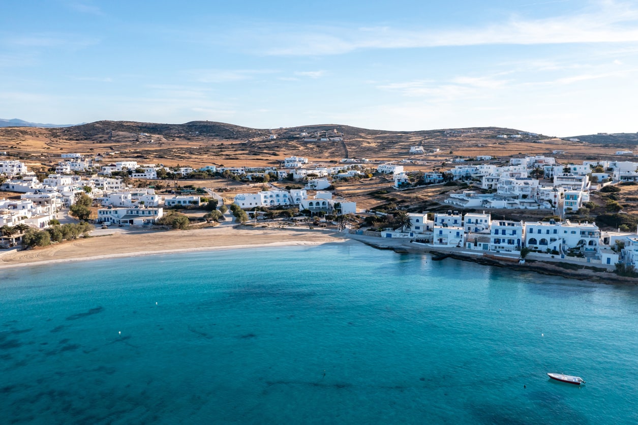 Koufonisia island greece aerial view
