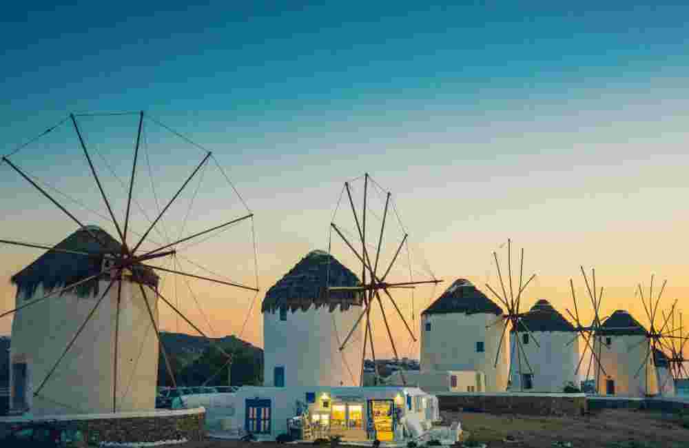 Mykonos windmills