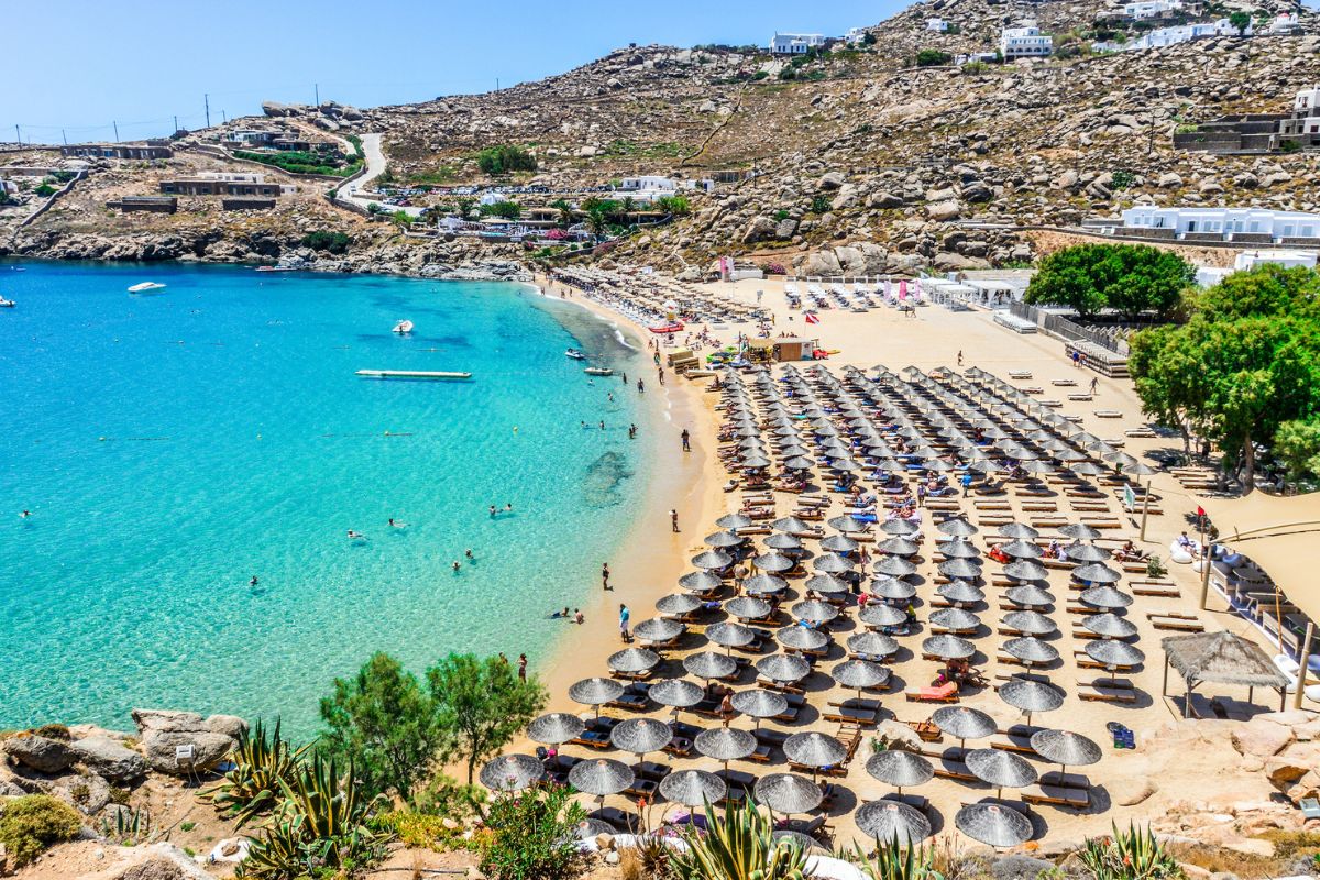 Famous Paradise Beach - Mykonos, Greece