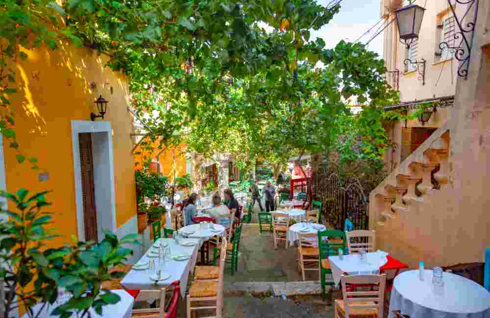 Outdoor cafe in Athens