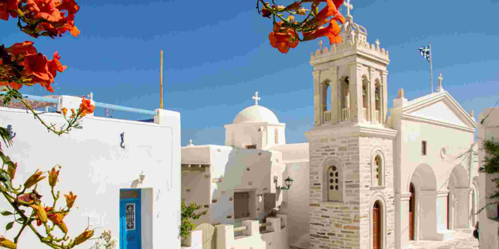 Church in the center of Marpissa, Paros, Greece paros for seniors_feature