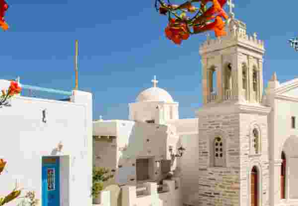 Church in the center of Marpissa, Paros, Greece paros for seniors_feature