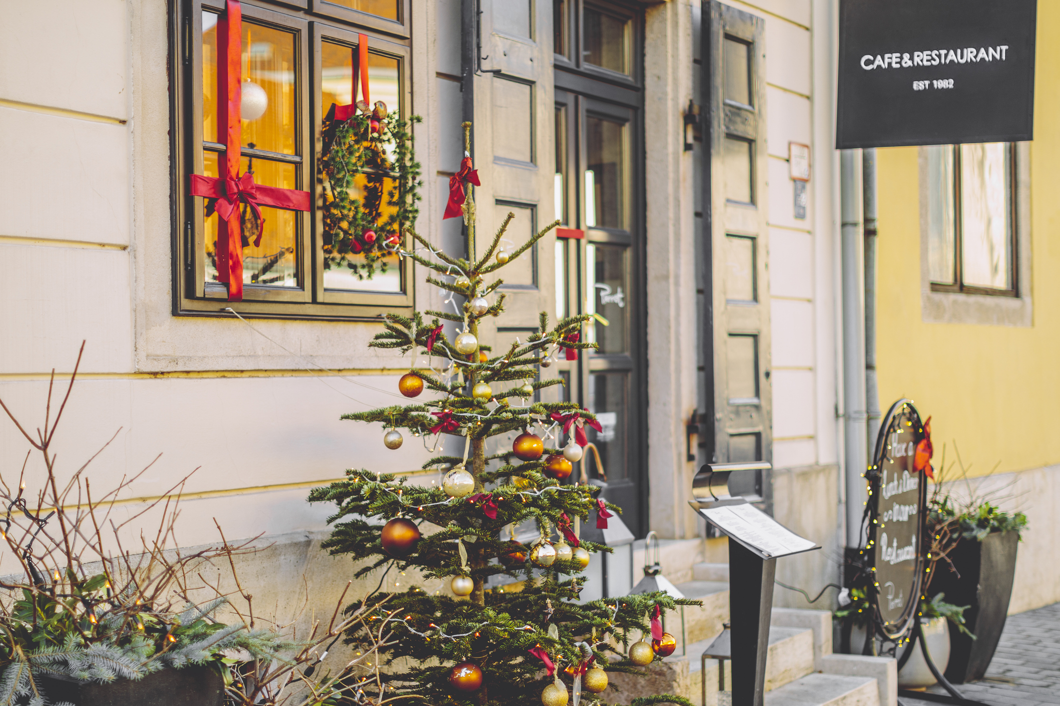 Winter mood in christmas in rome
