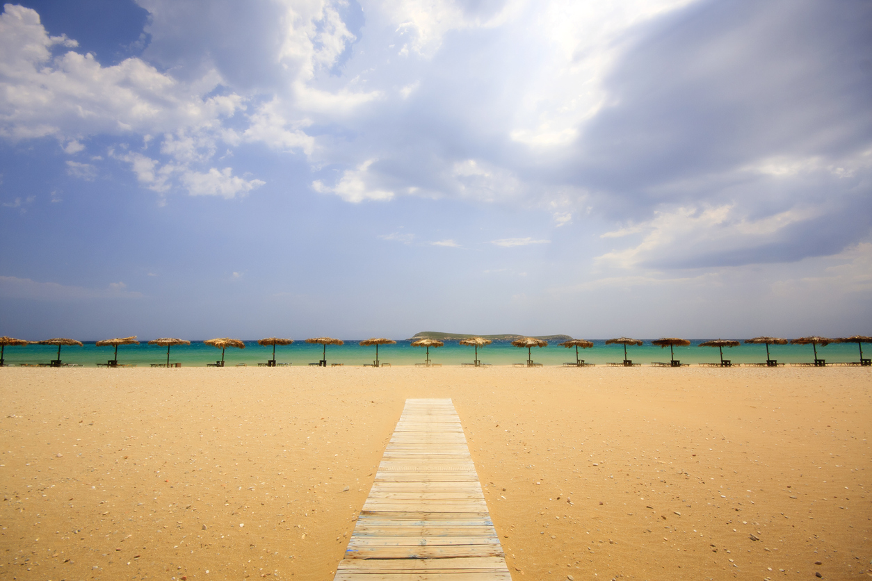 Golden Beach (Greek: Χρυσή Ακτή) is a 700 metre long beach on the south eastern part of the island of Paros, Greece.