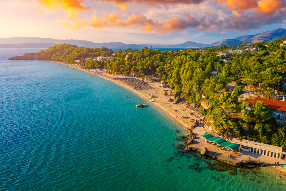 Platis,Gialos,Beach,At,Argostoli,Of,Kefalonia,Island,In,Greece.