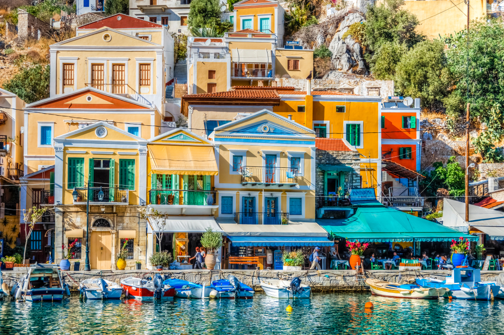 symi colorful houses