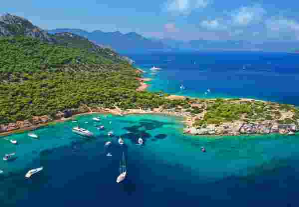 aegina greece aerial view